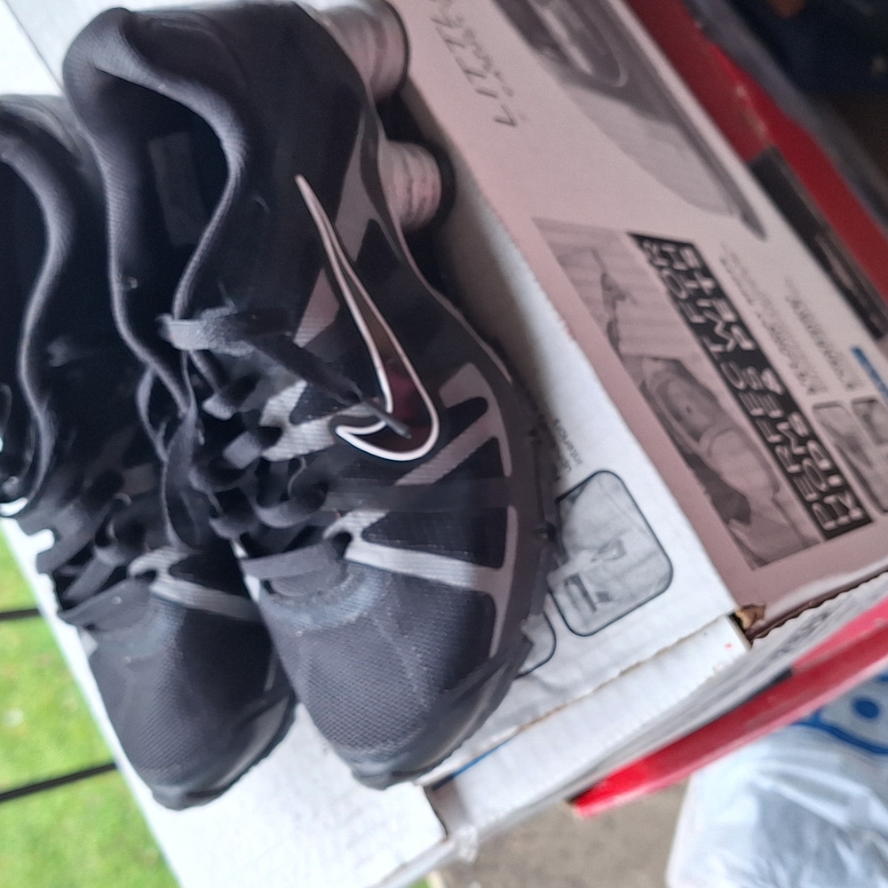 Black and Gray Athletic Shoes